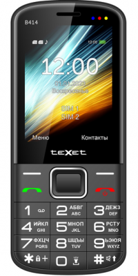 Мобильный телефон teXet TM-B414 черный