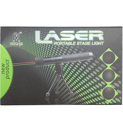 Лазерная указка Огонек HJ-308 (зеленый+красный луч, 18650, ЗУ, подставка)