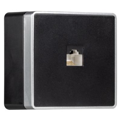 РОУ компьютерная RJ-45 1-мест. черная "Сириус" (SBE-07b-S1-RJ)