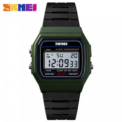 Часы наручные Skmei 1412 армейский зеленый (army green)