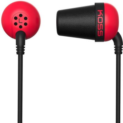 Наушники KOSS The Plug вакуумные, красный