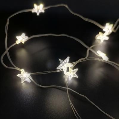 Гирлянда проволочная, 2,9м, 30LED, т.бел. звезда, 3*AA, Luca String Light Экстра /83160/87417/