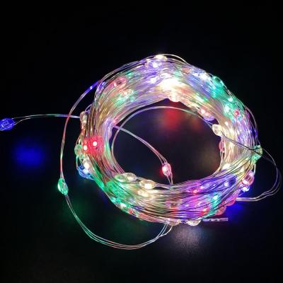 Гирлянда провол. 50м, 500LED, капля на тройном проводе, RGB; LX-134