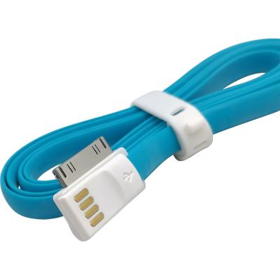Кабель USB - iPhone 30pin, 1,2м, Smartbuy, магнитный, голубой (iK-412m blue)***
