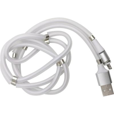 Кабель USB - Lightning 8pin, 1,0м, Smartbuy, 3A, самосвор., магнит. (iK-512mag-s)***