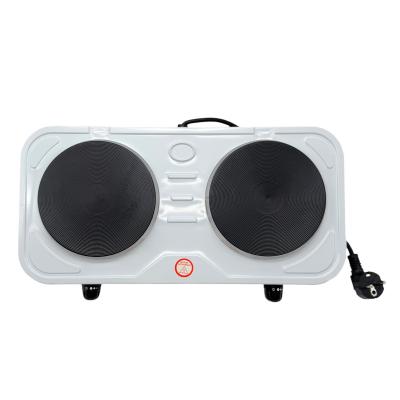 Электрическая плитка 2 конфорки, диск, Happy Panda HP-04W (2000 Вт, белый)