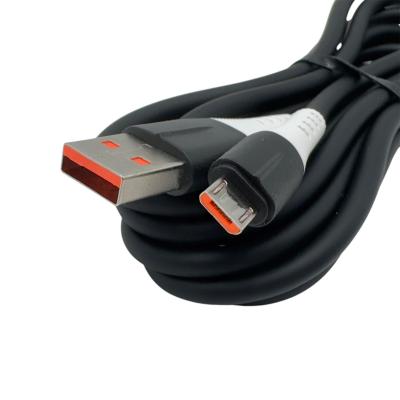 Кабель USB - micro USB, 2,0м, Ugetus X82, силикон, черный