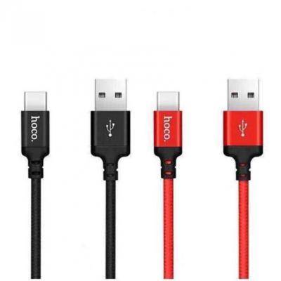 Кабель USB - Type C, 2,0м, HOCO X14 Times speed, красный/черный