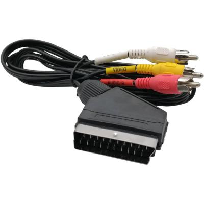 SCART-3RCA, 1,2м, APH-135c-1.2