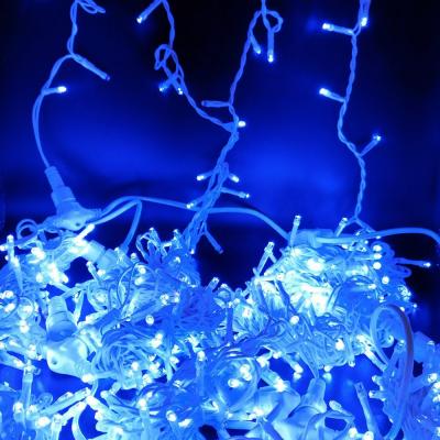 Гирлянда дождь, уличная, 3,0м/3,0м, 600LED, син. бел., Б.П., LX-30