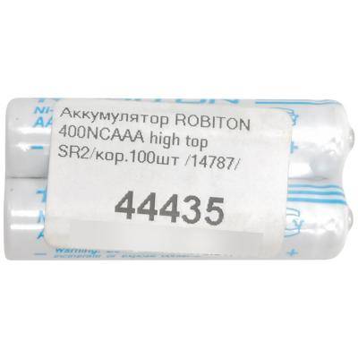 Аккумулятор AAA (HR03), 400 mAh, 400NCAAA high top SR2/кор.100шт /14787/ ROBITON