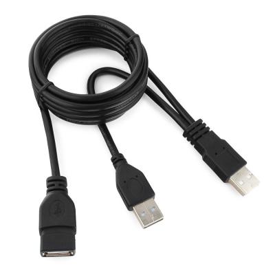 USBшт-USBгн, 1,8м, USB2.0, Cablexpert CCP-USB22-AMAF-6, 2xAM/AF, черный