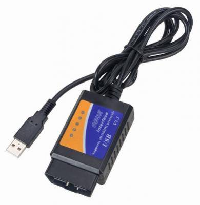 Сканер-адаптер OBD-2, USB, ver.1.5