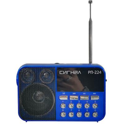 Радио Сигнал РП-224, DC 5V, акб, USB, microSD, дисплей