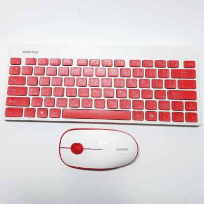 Комплект клавиатура+мышь Smartbuy 220349AG, красно-белый, SBC-220349AG-RW