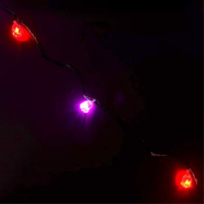 Гирлянда нитевая, 8м, 40led, LX-573 RGB, цветы