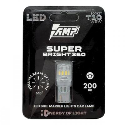 LED лампы AMP PRO 360 SuperBright T10, шт