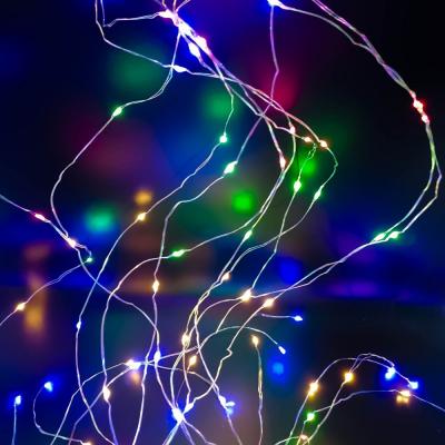 Гирлянда дождь проволочная, 2,5м/2,0м, LED, RGB, HL-27