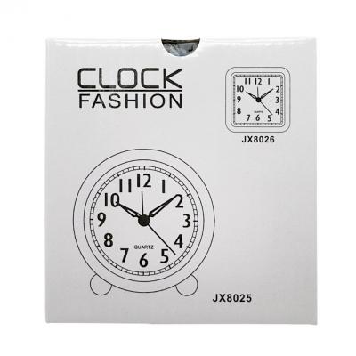 Часы-будильник PERFEO Quartz PF-TC-020, круглые, 10 см, белый