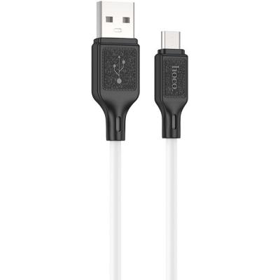 Кабель USB - micro USB, 1,0м, HOCO X90 Cool, силикон, белый