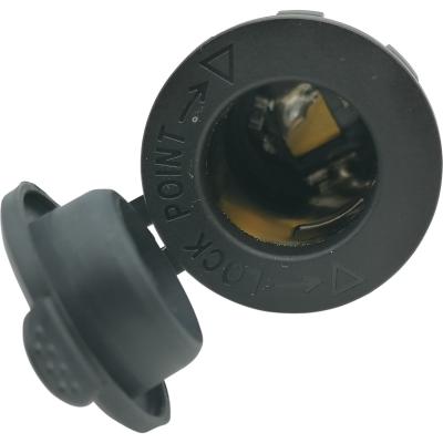 Гнездо прикуривателя 12-24V, синяя подсветка, CH21/AC15