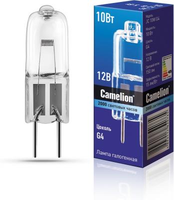 Лампа Camelion JC 10W G4 (галоген, без рефлектора, 12V) 
