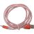 Кабель USB - Lightning 8pin, 1,0м, Smartbuy, индикац.заряда, красный (iK-512ss red)***
