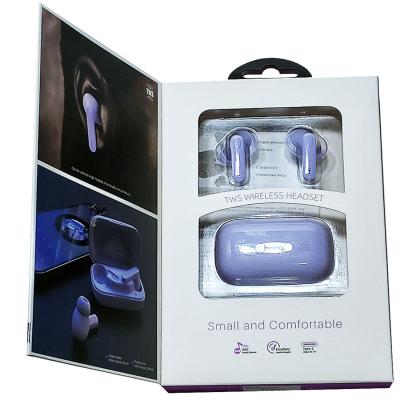Беспроводные наушники HOCO ES59, bluetooth, в кейсе, фиолетовый