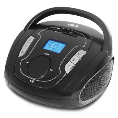 Бумбокс MYSTERY BM-6008UB черный/серебро***