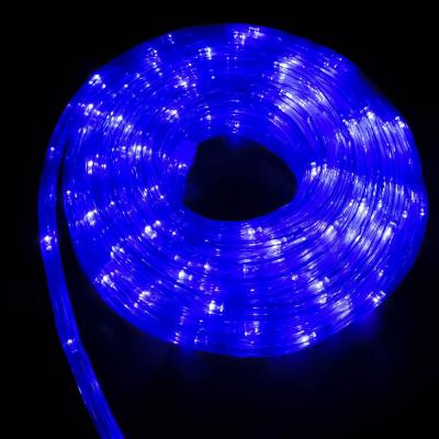 Гирлянда дюралайт, уличная, 20м, LED, син., толстый