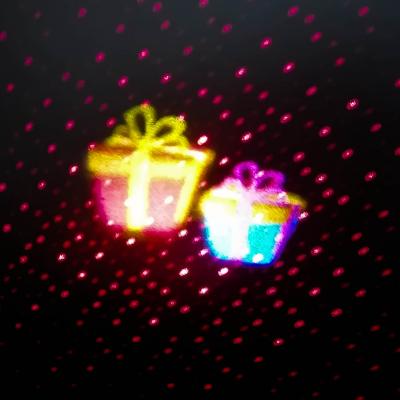Световая установка Огонёк OG-LDS10 уличная (RGB 6Вт+кр.лазер,IP44, 3 слайда) черный