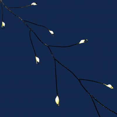 Гирлянда провол. 6м, 240LED, т.бел. капли микро, 8 функций, Luca Snake Light /87445/
