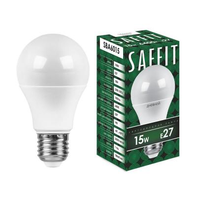 LED лампа A60/15W/6400/E27, SAFFIT /55012/