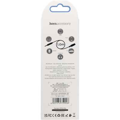 Jack 3,5mm - TYPE-C 1,0м, HOCO UPA19, черный