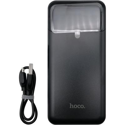 Портативный аккумулятор 10000 мАч, HOCO J102 Cool, 1xUSB+1xUSB-C, черный