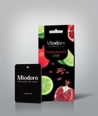 Ароматизатор картонный MIODORE PREMIUM (ГРАНАТ И ЛАЙМ)