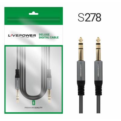 Jack 6,3mm - Jack 6,3mm 1,8м, стерео, H253