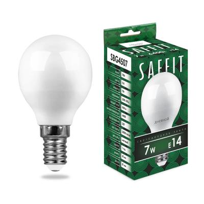 LED лампа P45/07W/6400/E14, SAFFIT /55123/