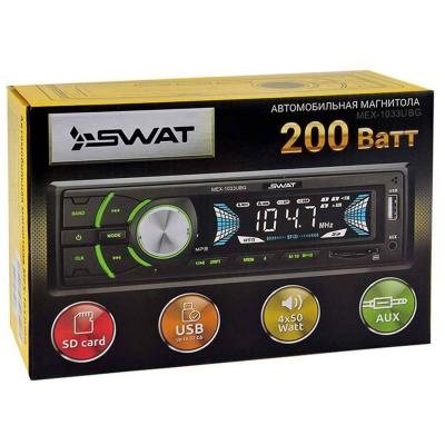 Автомагнитола SWAT MEX-1033 UBG, 4*50, MP3, USB, SD