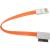 Кабель USB - iPhone 30pin, 0,2м, Smartbuy, магнитный, оранжевый (iK-402m orange)***