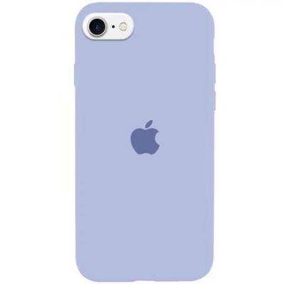 Чехол-накладка iPhone 7/8/SE2, TPU Soft touch,с полным покрытием, лого, небесный /BL/