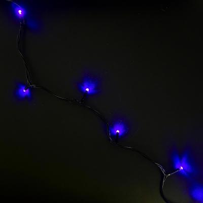Гирлянда нитевая уличная, 20м, 160LED, сирен. ./2 LED мерц, Ч.П. LX-506