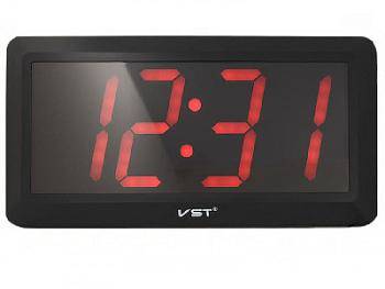 Часы настенные VST795-1 красн. цифры+блок, 220в
