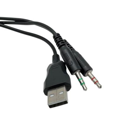 Игровая гарнитура Smartbuy GUNNER, подсветка, кабель 1,8м, 2х3,5мм+USB, черный (SBHG9800)