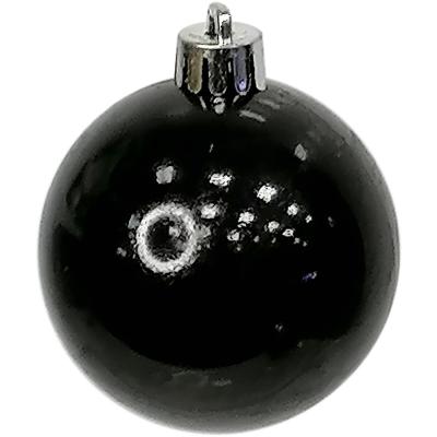 Игрушка ёлочная набор, 6см; уп.12шт; House of Seasons, черный /87056/