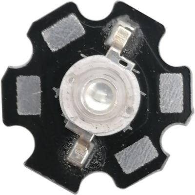 Светодиод 1W синий (Uпит=3,2-3,4V) на радиаторе