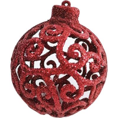 Игрушка ёлочная набор, 8см; 7514, уп.9шт.красн.