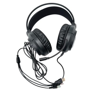 Игровая гарнитура Smartbuy GUNNER, подсветка, кабель 1,8м, 2х3,5мм+USB, черный (SBHG9800)