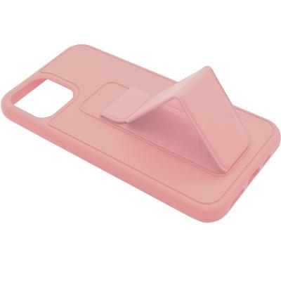 Чехол-накладка, подставка с магнитом iPhone 11 PRO, More choice STAND (розовый
