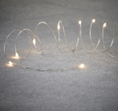 Гирлянда провол. серебр. 2,5м, 50LED, т.бел. Роса,  Luca String Light /87644/